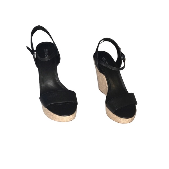 Women’s Michael Kors Jill Wedges - Black - Size 10 NWOT - Picture 4 of 10